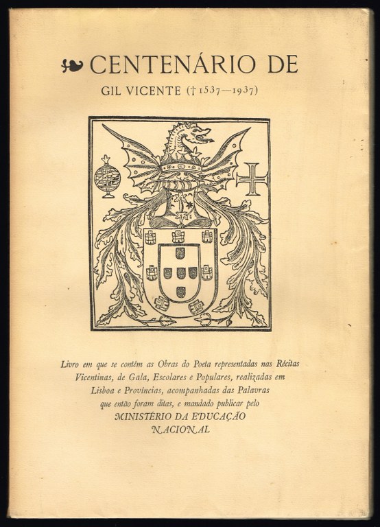 CENTENRIO DE GIL VICENTE (1537-1937)